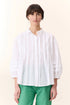 Leon & Harper blouse chimi pleat white